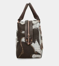 Anekke Nature Shodo Brown 2-Handle Shoulder Bag Flash Sale