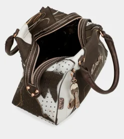 Anekke Nature Shodo Brown 2-Handle Shoulder Bag Flash Sale