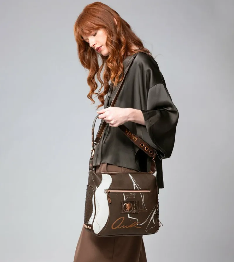 Anekke Nature Shodo Brown Shoulder Bag Cheap