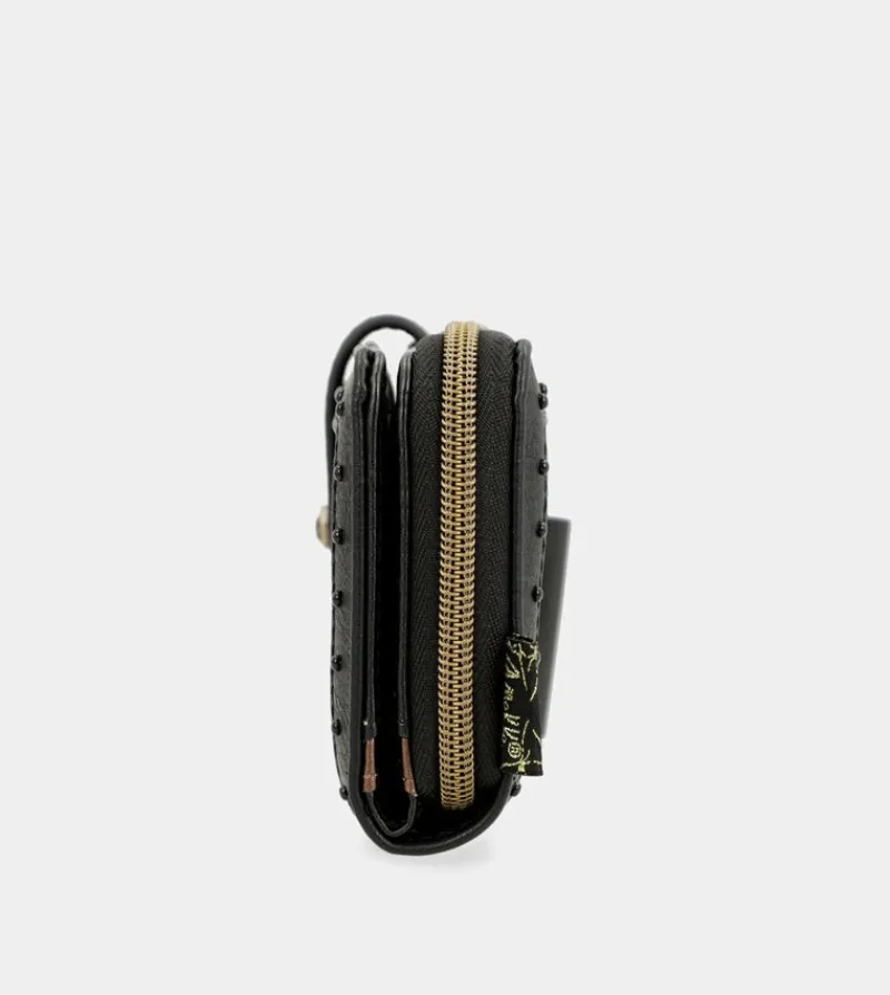 Anekke Nature Shodo Large Black Rfid Wallet Cheap