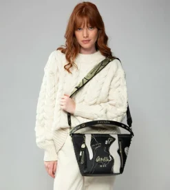 Anekke Nature Shodo Medium Black Handbag Flash Sale