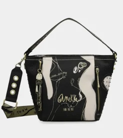 Anekke Nature Shodo Medium Black Handbag Flash Sale
