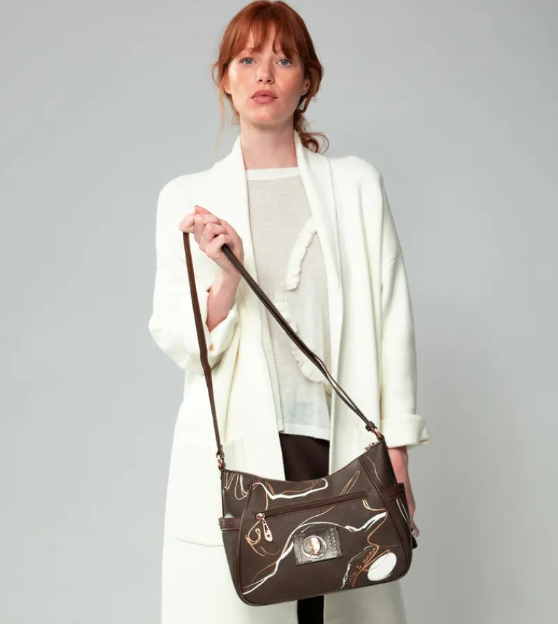 Anekke Nature Shodo Medium Brown Shoulder Bag Outlet