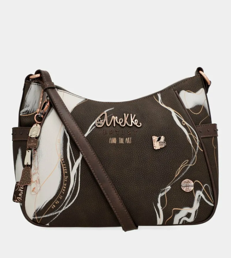 Anekke Nature Shodo Medium Brown Shoulder Bag Outlet