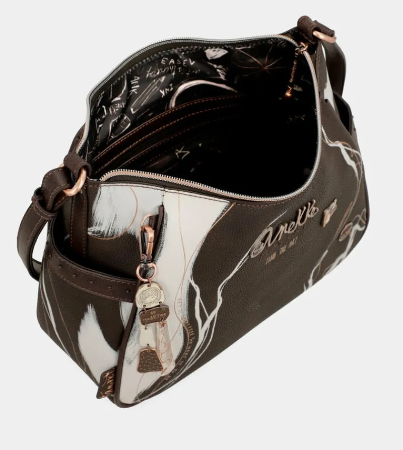 Anekke Nature Shodo Medium Brown Shoulder Bag Outlet