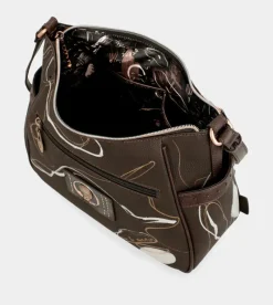 Anekke Nature Shodo Medium Brown Shoulder Bag Outlet
