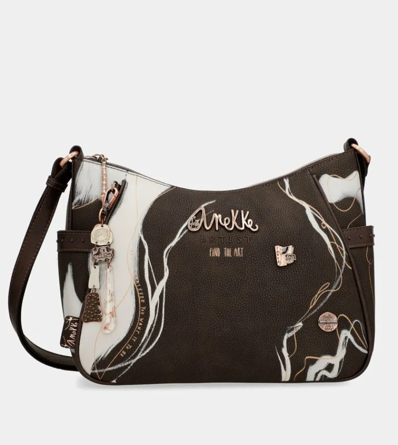 Anekke Nature Shodo Medium Brown Shoulder Bag Outlet