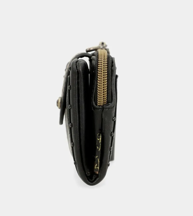 Anekke Nature Shodo Small Black Rfid Wallet Hot