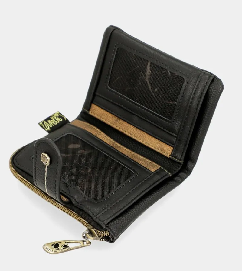 Anekke Nature Shodo Small Black Rfid Wallet Hot