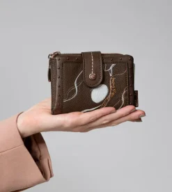 Anekke Nature Shodo Small Brown Rfid Wallet Fashion