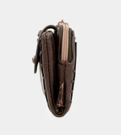 Anekke Nature Shodo Small Brown Rfid Wallet Fashion