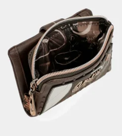 Anekke Nature Shodo Small Brown Rfid Wallet Fashion
