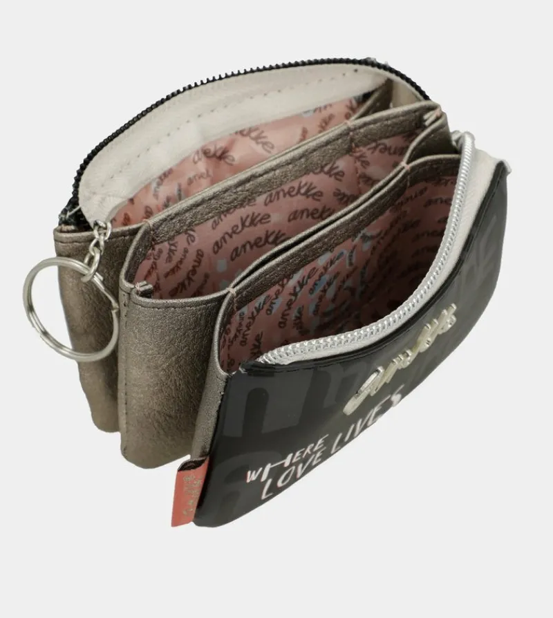 Anekke Nature Sixties Triple-Compartment Coin Purse Best