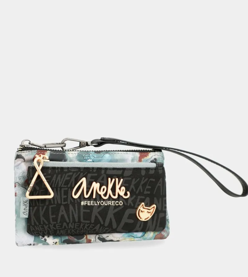 Anekke Nature Woods Wallet Purse With Hand Strap Store