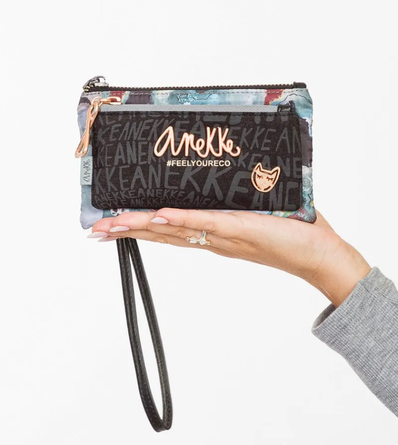 Anekke Nature Woods Wallet Purse With Hand Strap Store