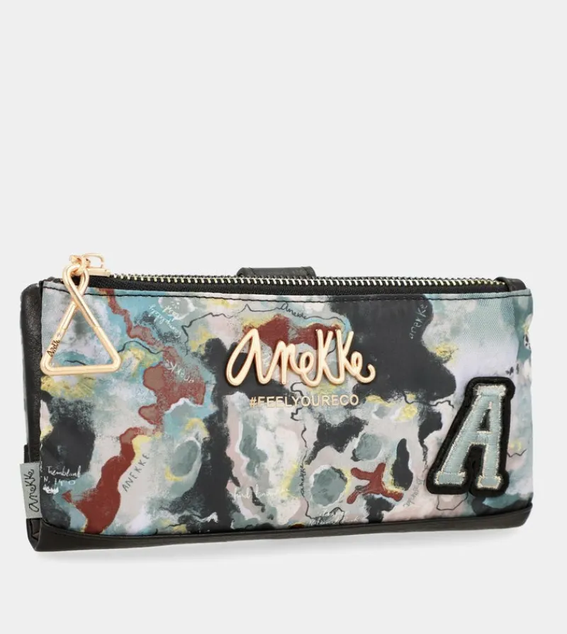 Anekke Nature Woods Wallet With Removable Card Holder Clearance