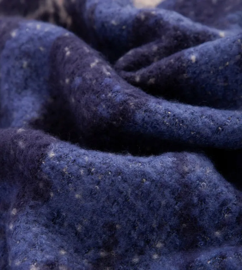 Anekke Navy Blue Contemporary Scarf. Discount