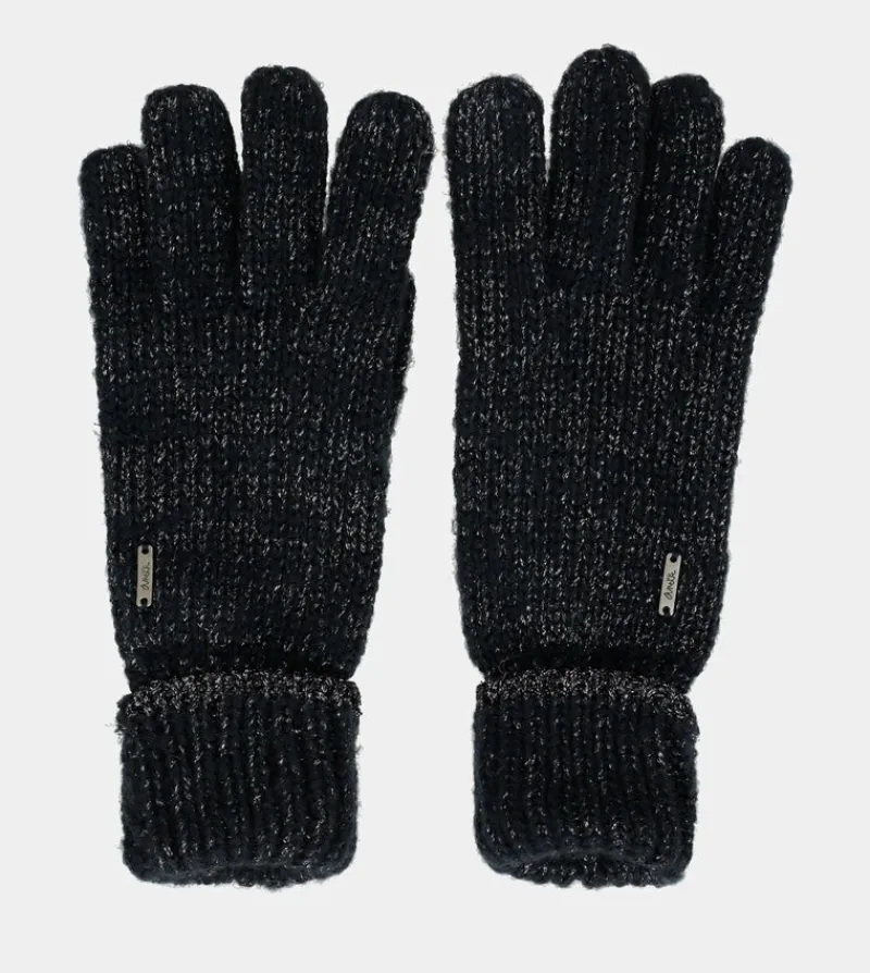 Anekke Navy Blue Logomania Gloves. Flash Sale