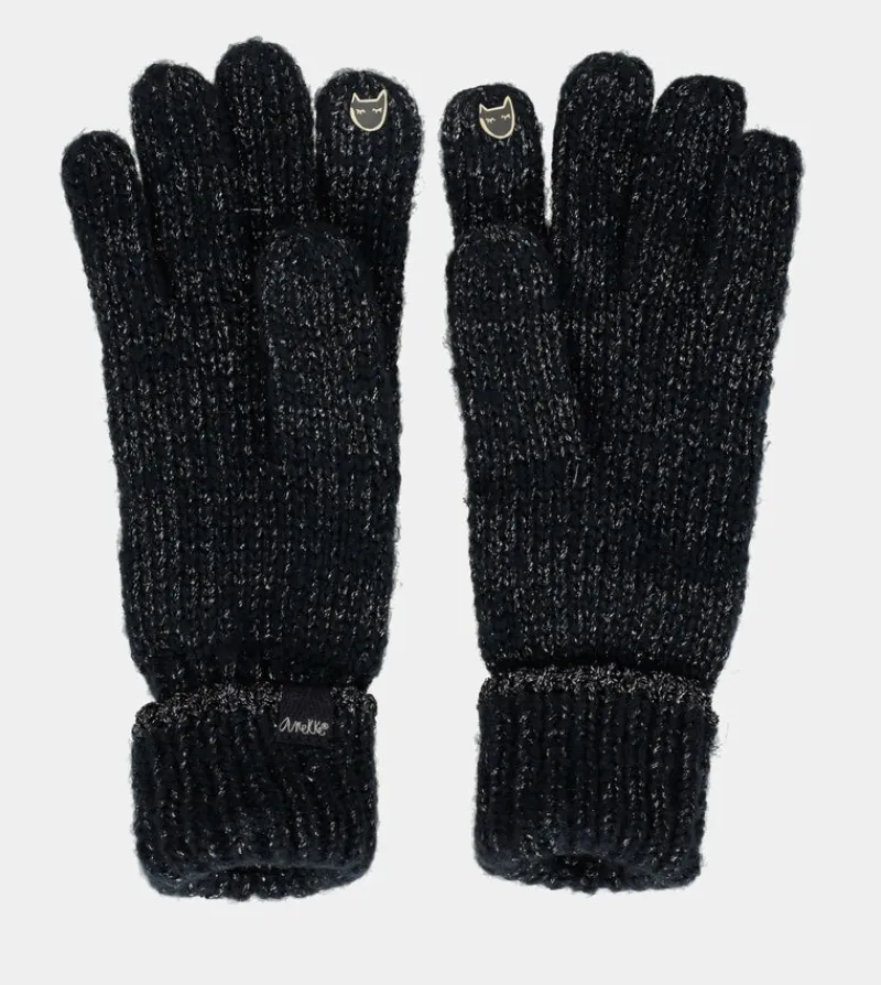 Anekke Navy Blue Logomania Gloves. Flash Sale