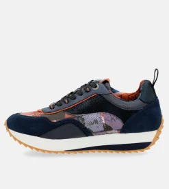 Anekke Navy Blue Palette Patterned Sports Sneakers Outlet