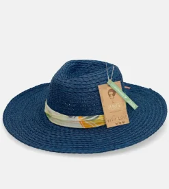 Anekke Navy Blue Raffia Hat Online