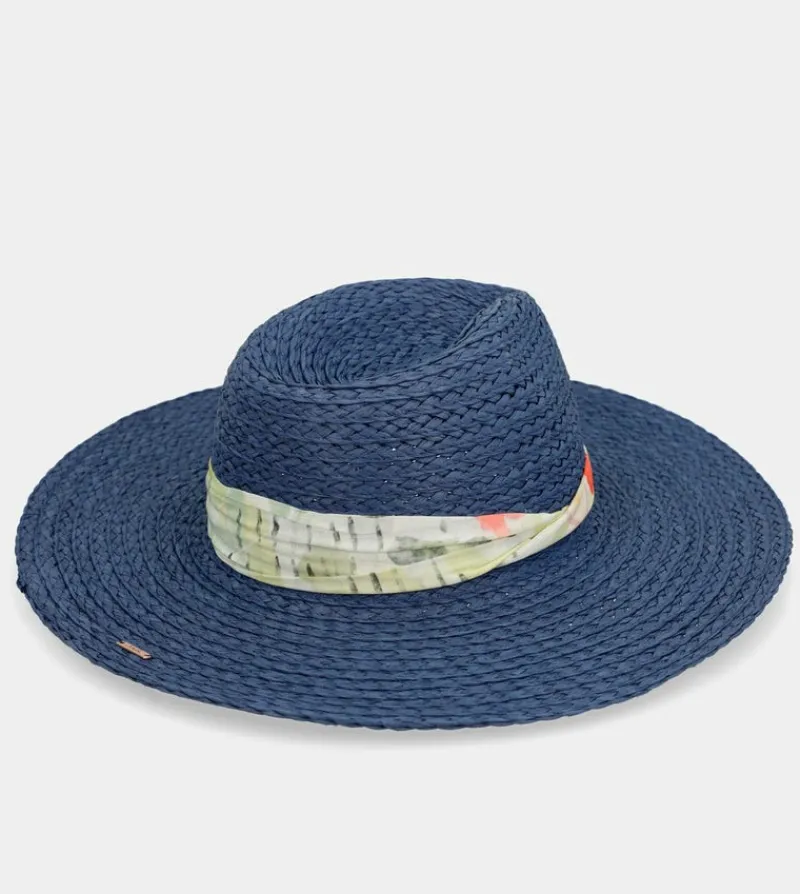 Anekke Navy Blue Raffia Hat Online