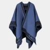 Anekke Navy Blue Shodo Poncho Clearance