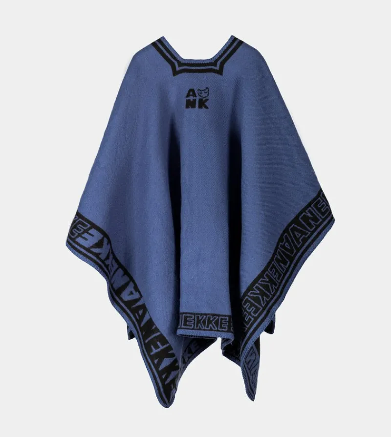 Anekke Navy Blue Shodo Poncho Clearance