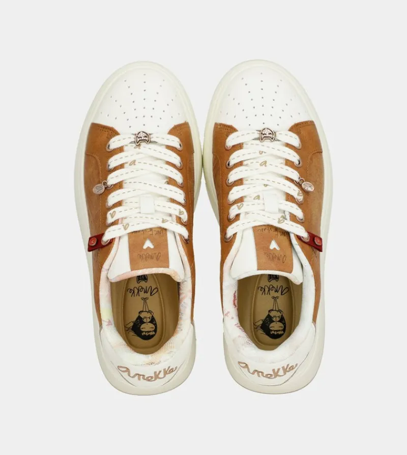 Anekke Peace & Love Brown Sneakers Shop