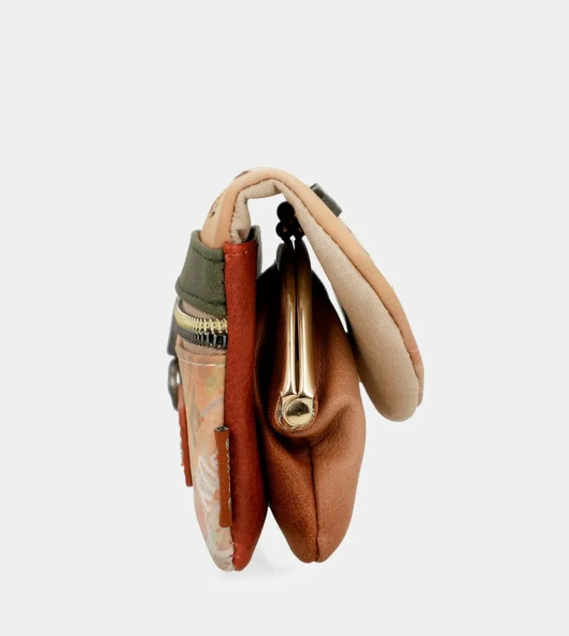 Anekke Peace & Love Camel Coin Purse With Flap Best Sale