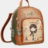 Anekke Peace & Love Camel Medium Backpack Best