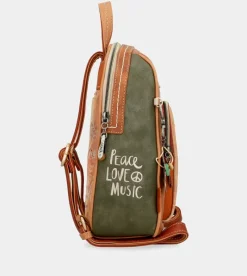 Anekke Peace & Love Camel Medium Backpack Best