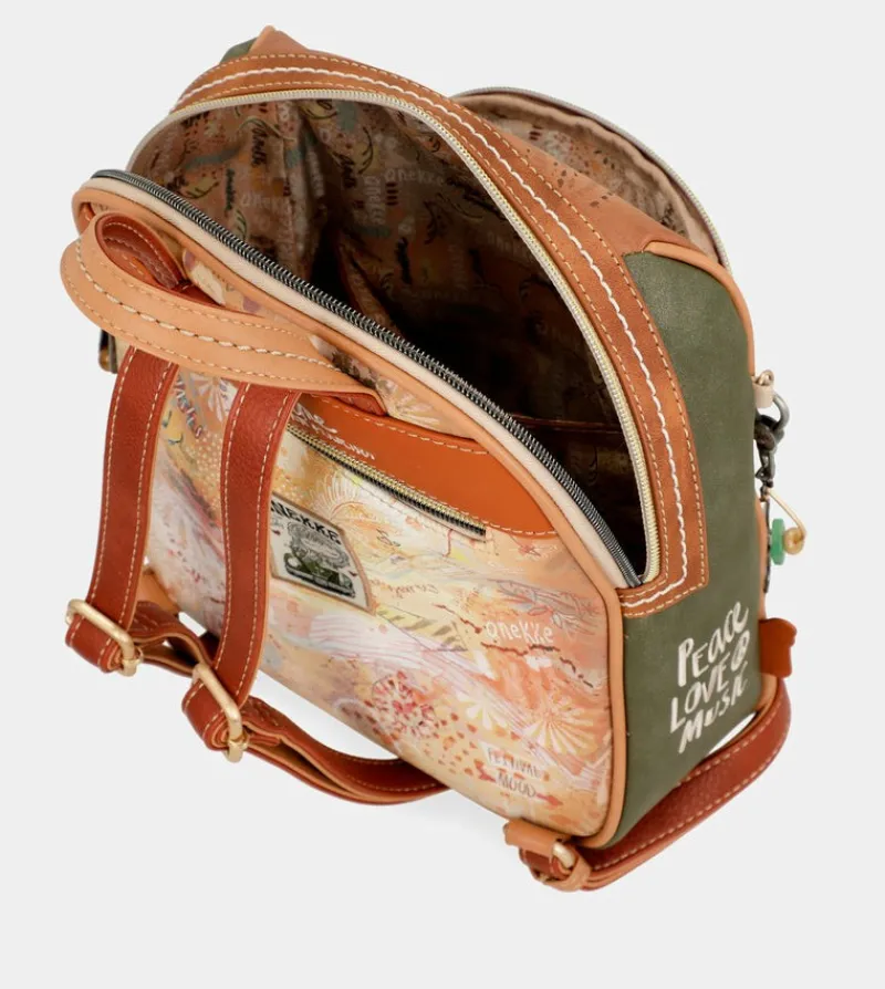 Anekke Peace & Love Camel Medium Backpack Best