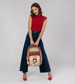 Anekke Peace & Love Camel School Backpack Best Sale