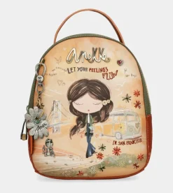Anekke Peace & Love Camel Small Backpack Online