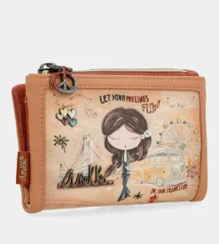 Anekke Peace & Love Camel Small Rfid Wallet Online