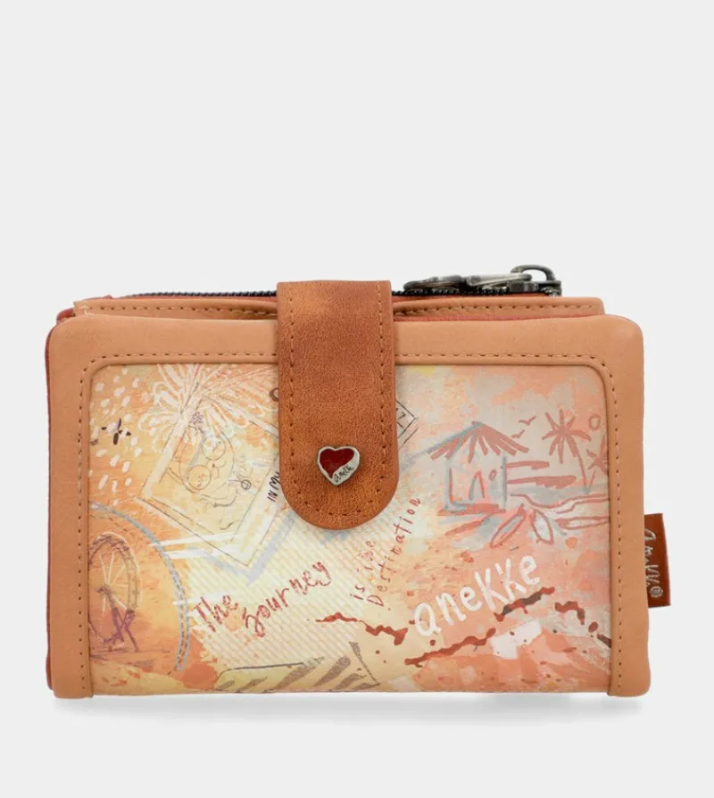 Anekke Peace & Love Camel Small Rfid Wallet Online