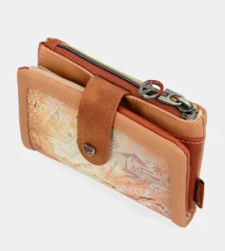 Anekke Peace & Love Camel Small Rfid Wallet Online