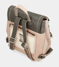 Anekke Peace & Love Pink Backpack With Flap Shop