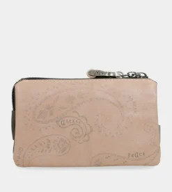 Anekke Peace & Love Pink 3-Compartment Coin Purse Fashion