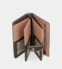 Anekke Peace & Love Pink Large Rfid Wallet Flash Sale