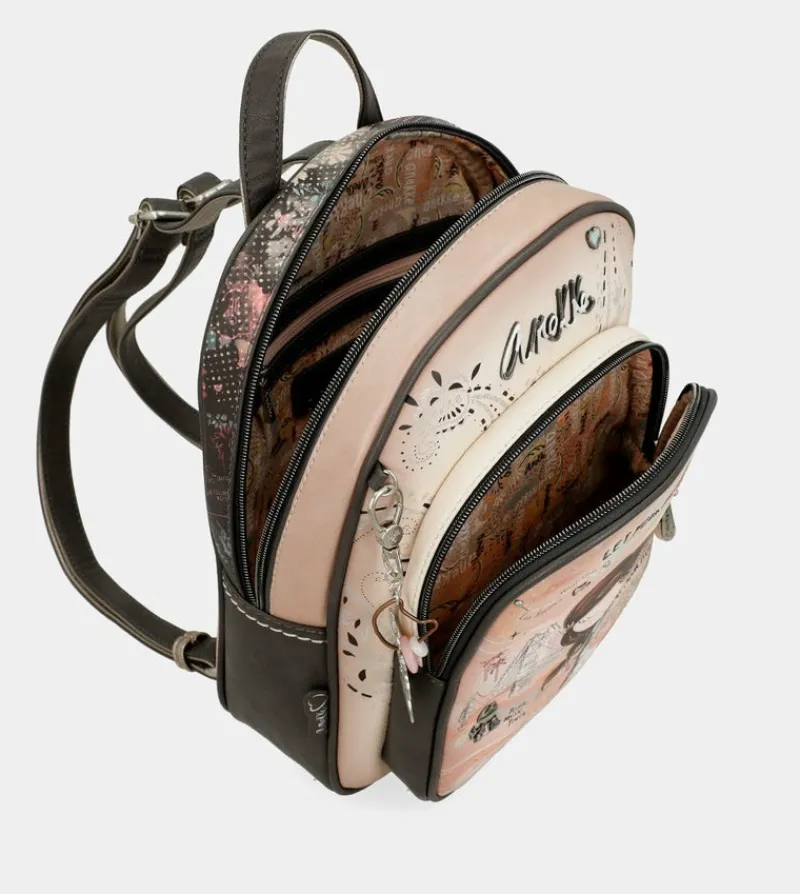 Anekke Peace & Love Pink Medium Backpack Sale