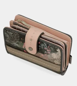 Anekke Peace & Love Pink Medium Rfid Wallet Store