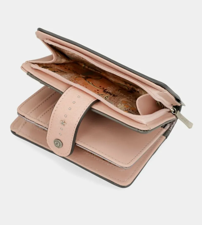 Anekke Peace & Love Pink Medium Rfid Wallet Store