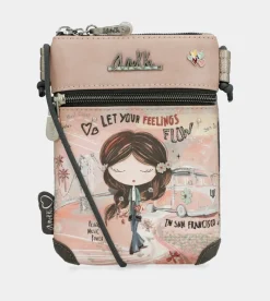 Anekke Peace & Love Pink Mini Crossbody Bag Shop