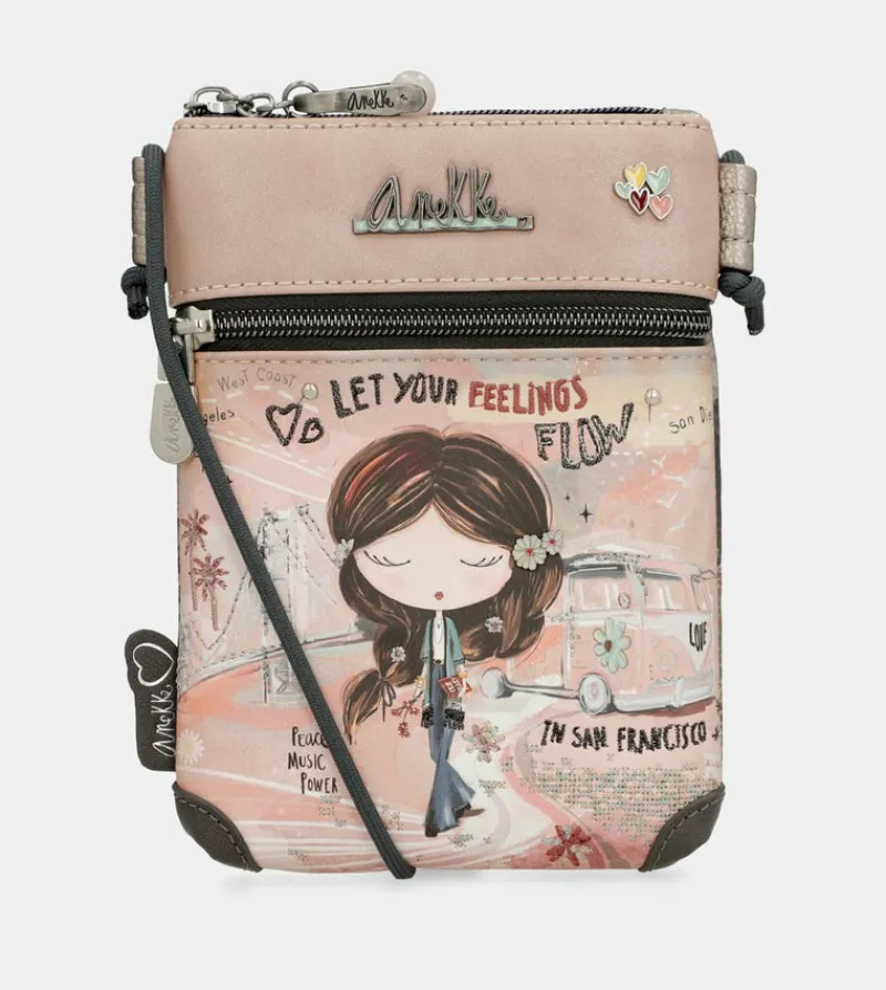 Anekke Peace & Love Pink Mini Crossbody Bag Shop