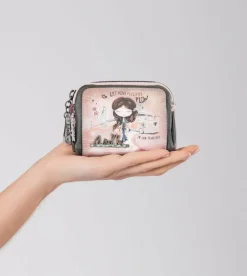 Anekke Peace & Love Pink Small Coin Purse Store