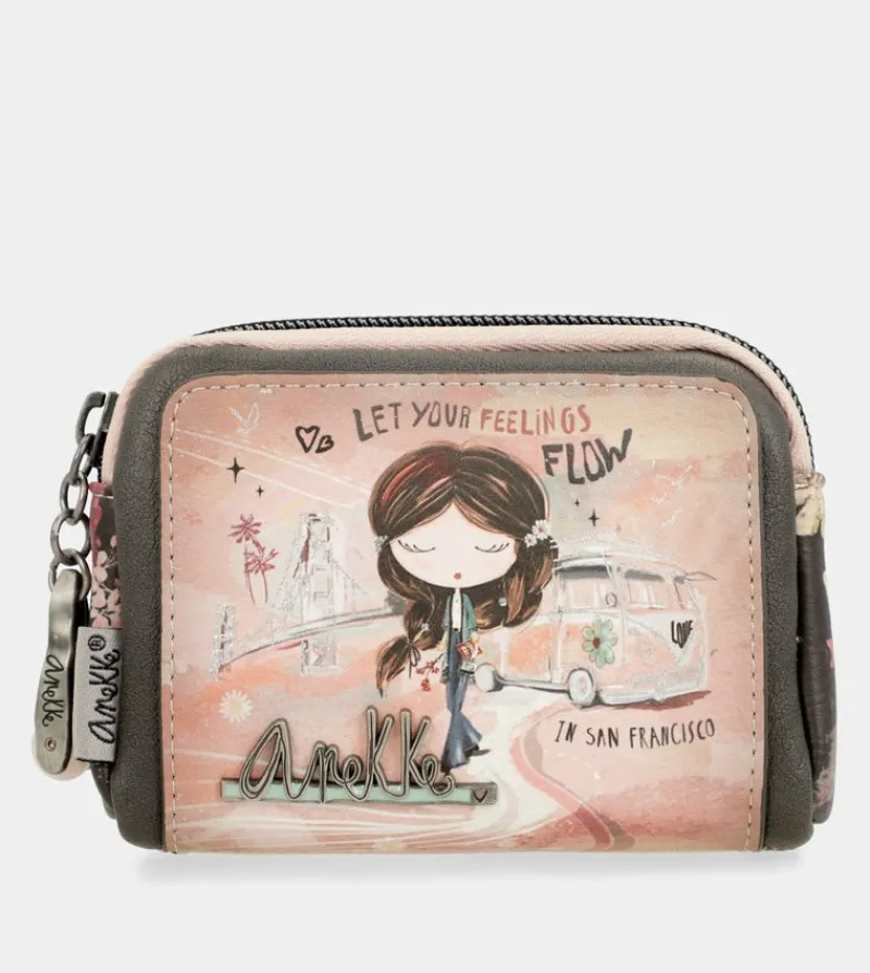 Anekke Peace & Love Pink Small Coin Purse Store
