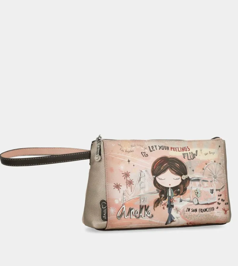 Anekke Peace & Love Pink Toiletry Bag Shop