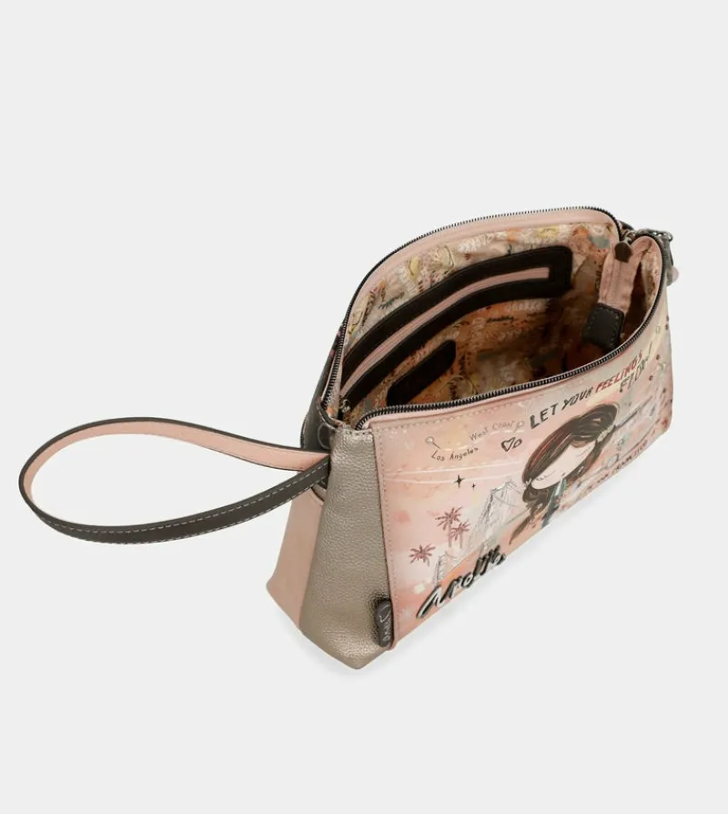 Anekke Peace & Love Pink Toiletry Bag Shop